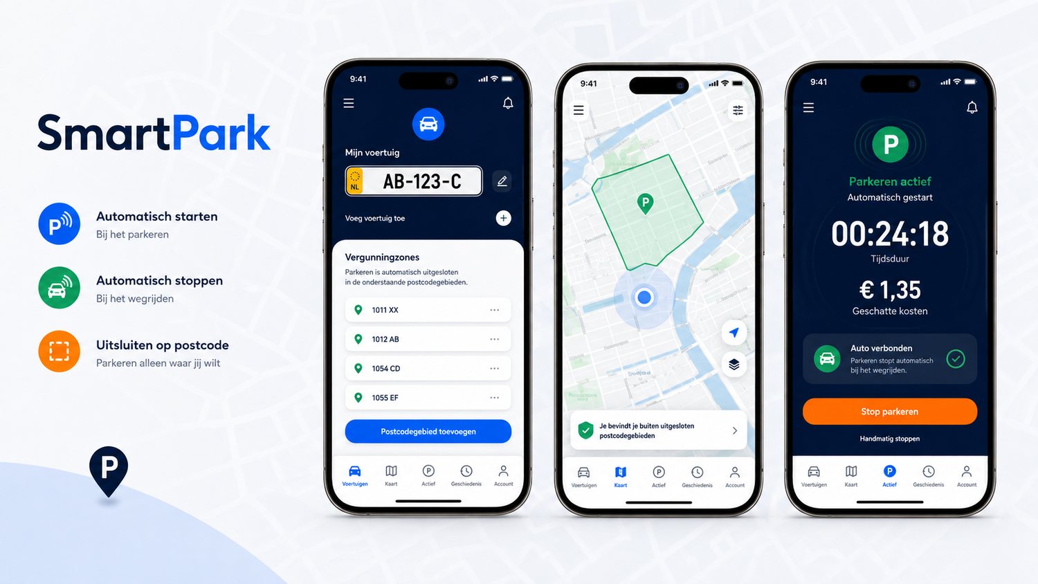 SmartPark-conceptschermen